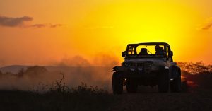 jeep running desert