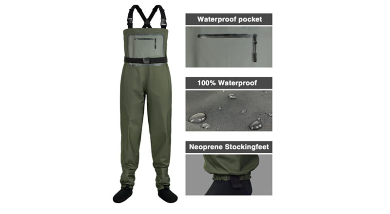 Dark Lightning Breathable Insulated Chest Waders