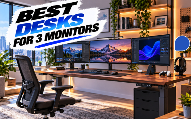 Best Desks For 3 Monitors